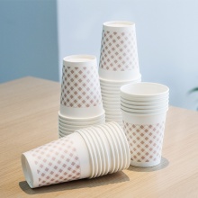 得力 9570 一次性紙紙杯 250ml 白色 50只/包 9盎司