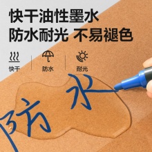 得力 S550 單頭油性記號(hào)筆 1.5mm 藍(lán)色