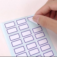 得力 7194 自粘性手寫(xiě)標(biāo)貼 24*27mm 藍(lán)框 144枚