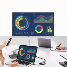 綠聯(lián) 20518 USB3.0轉(zhuǎn)HDMI/VGA轉(zhuǎn)換器 CM449 墨藍(lán)色