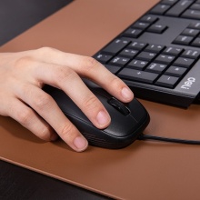 得力 3715 USB有線鼠標(biāo) 經(jīng)典雅黑