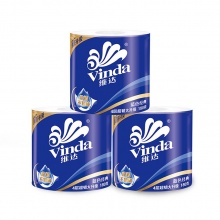 Vinda/維達(dá) V4028 藍(lán)色經(jīng)典4層超韌卷筒衛(wèi)生紙 180克 10卷/提