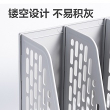 得力 9843BES 三聯(lián)文件框 灰色