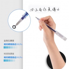 得力 S760 子彈頭中性筆芯 0.5mm 藍(lán)色 20支/盒