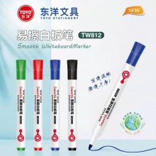 東洋 TW812 易擦白板筆 2.8mm 黑色