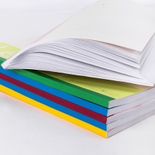 得力 7665 辦公無(wú)線裝訂本 B5 混色 80張