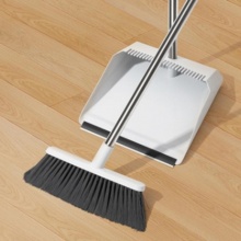 齊心 L255 梳齒掃帚簸箕套裝 灰白