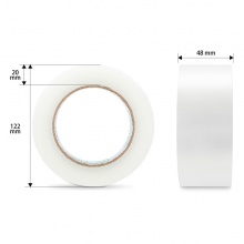 得力品正 30913 封箱膠帶 48mm*150y*45um 普透 6卷/筒