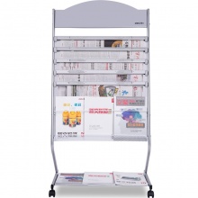 得力 9305 報刊架標準型 銀色