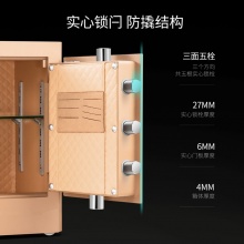 得力 4118G 指紋密碼保險(xiǎn)柜 H810 黑色