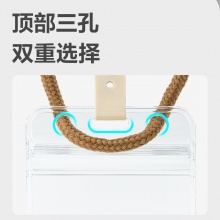 得力 5759 豎式防水型證件卡套 68*118MM 透明色 10個(gè)/包