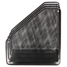 得力 9197 金屬三聯(lián)雜志架 黑色