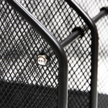 得力 9197 金屬三聯(lián)雜志架 黑色