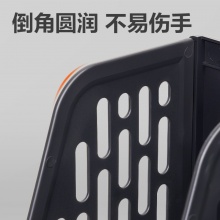 得力 9844ES 四聯(lián)文件框 黑色