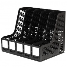 得力 9838 五聯(lián)文件框 黑色