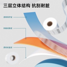 得力 11873 萊茵河長效三防熱敏標(biāo)簽紙 40*30mm 白色 800張/卷