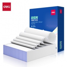 得力萊茵河 L241-5 電腦打印紙(1/2C彩色不撕邊) 1000頁(yè)/箱